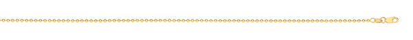 Necklace - Y/G 2.0mm Beads Chain - by Hearts Forever Jewellers