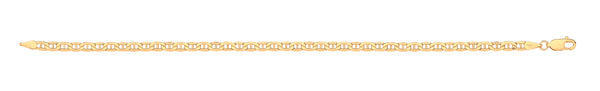 Necklace - 14ct Y/G Flat Anchor 3.5mm Chain - by Hearts Forever Jewellers