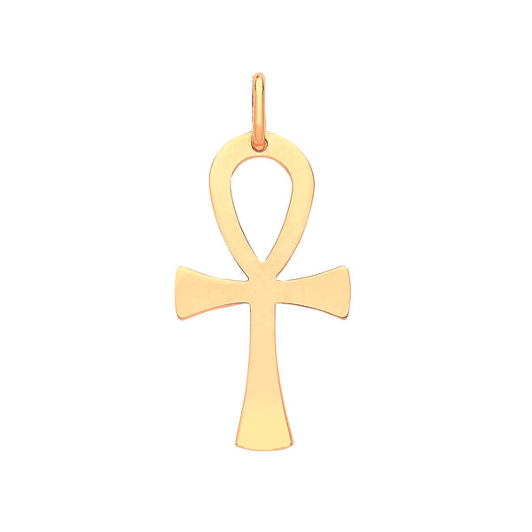 Jewellery - Y/G Ankh Cross - Key of Life - by Hearts Forever Jewellers
