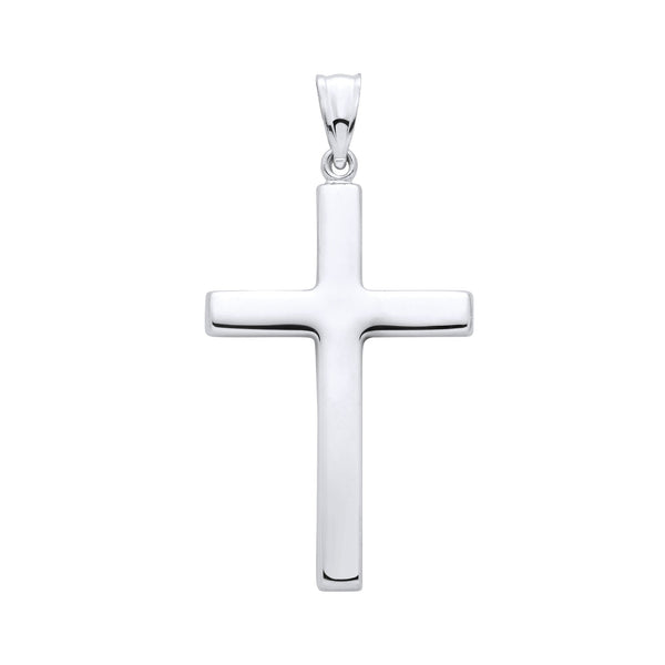 Jewellery - W/G Hollow Cross - by Hearts Forever Jewellers