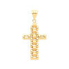 Jewellery - Y/G Fancy Link Cross - by Hearts Forever Jewellers