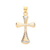 Jewellery - Y & W/G Fancy Cross - by Hearts Forever Jewellers