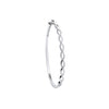 9k Yellow Gold Diamond Bracelet - 9ct White Gold Entwined 0.33ctw Diamond Bangle - by Hearts Forever Jewellers