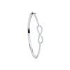 9k Yellow Gold Diamond Bracelet - 9ct White Gold Infinity 0.45ct Diamond Bangle - by Hearts Forever Jewellers