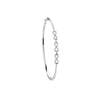 9k Yellow Gold Diamond Bracelet - 9ct White Gold 0.15ctw Small Infinity Diamond Bangle - by Hearts Forever Jewellers