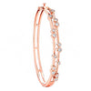 18k Yellow Gold Diamond Bracelet - 18ct Rose Gold 1.00ctw Dress Diamond Bangle - by Hearts Forever Jewellers