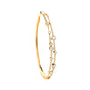 18k Yellow Gold Diamond Bracelet - 18ct Yellow Gold 1.00ctw Dress Diamond Bangle - by Hearts Forever Jewellers
