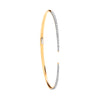 18k Yellow Gold Bracelet - 18ct Yellow Gold 0.50ct Hinged Bangle - by Hearts Forever Jewellers