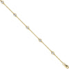 18k Yellow Gold Diamond Bracelet - 18ct Yellow Gold 0.40ct Diamond by the yard Rubover Bracelet - by Hearts Forever Jewellers
