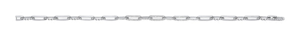 9k Yellow Gold Bracelet - 9ct White gold 0.42ct Curb bracelet - by Hearts Forever Jewellers
