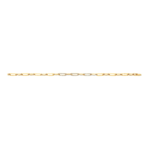 9k Yellow Gold Bracelet - 9ct Yellow gold 0.42ct Curb bracelet - by Hearts Forever Jewellers