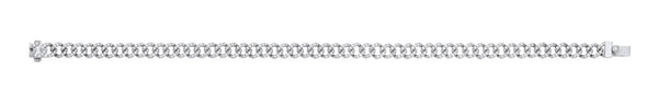 9k Yellow Gold Bracelet - 9ct White Gold 1.00ctw Gents Bracelet - by Hearts Forever Jewellers