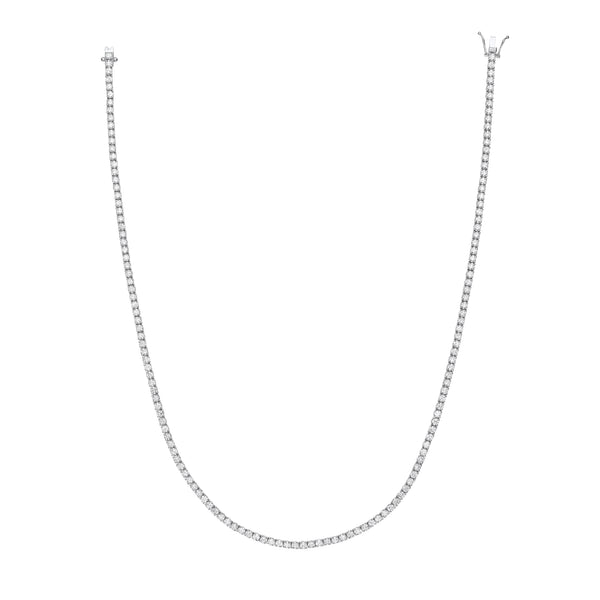 18k Yellow Gold Necklace - 18ct White Gold 10.00ct 17 Inch Necklace - by Hearts Forever Jewellers
