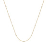 9k Yellow Gold Diamond Necklace - 9ct Yellow Gold 0.50ct Rubover Diamond Chain (18in/45cm) - by Hearts Forever Jewellers