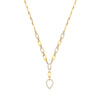 18k Yellow Gold Necklace - 18ct Yellow Gold Pear Shaped Drop Necklace 1.30ctw - by Hearts Forever Jewellers