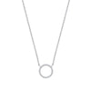 9k Yellow Gold Necklace - 9ct White Gold 0.08ctw Necklace (chain 17") - by Hearts Forever Jewellers