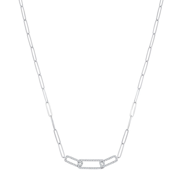 9k Yellow Gold Necklace - 9ct White Gold 0.35ctw Necklace - by Hearts Forever Jewellers