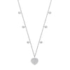 9k Yellow Gold Necklace - 9ct White Gold 0.45ctw Heart Necklace - by Hearts Forever Jewellers