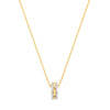 9k Yellow Gold Necklace - 9ct Yellow Gold 0.20ctw Circle Necklace - by Hearts Forever Jewellers