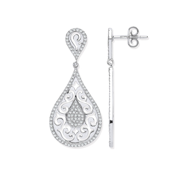 9k Yellow Gold Ring - 9ct White Gold 0.50ct Dia Drop Earrings - by Hearts Forever Jewellers