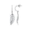 9k Yellow Gold Diamond Ring - 9ct White Gold Feather Drop 0.40ctw Diamond Earrings - by Hearts Forever Jewellers