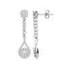18k Yellow Gold Diamond Ring - 18ct White Gold 1.00ct Diamond Pear Shape Design Drop Earring - by Hearts Forever Jewellers