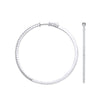 18k Yellow Gold Ring - 18ct White Gold 1.20ctw Claw Set Hoop Earrings - by Hearts Forever Jewellers