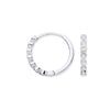 9k Yellow Gold Diamond Earrings - 9ct White Gold Round 0.10ctw Diamond Hoops - by Hearts Forever Jewellers