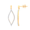9k Yellow Gold Diamond Ring - 9ct Yellow Gold 0.29ct Diamond Drop Earrings - by Hearts Forever Jewellers