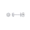9k Yellow Gold Diamond Ring - 9ct White Gold 0.13ct Diamond Stud Earring - by Hearts Forever Jewellers