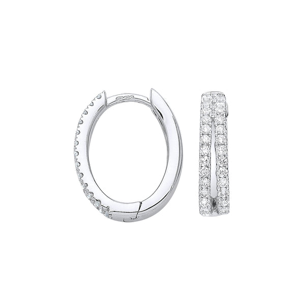 9k Yellow Gold Diamond Ring - 9ct White Gold 0.51ct Diamond Earrings - by Hearts Forever Jewellers