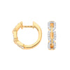 9k Yellow Gold Jewellery - 9ct Yellow Gold 0.25ct Curb Huggies - by Hearts Forever Jewellers