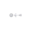 18k Yellow Gold Diamond Earrings - 18ct White Gold Halo 0.24ctw Diamond Studs - by Hearts Forever Jewellers