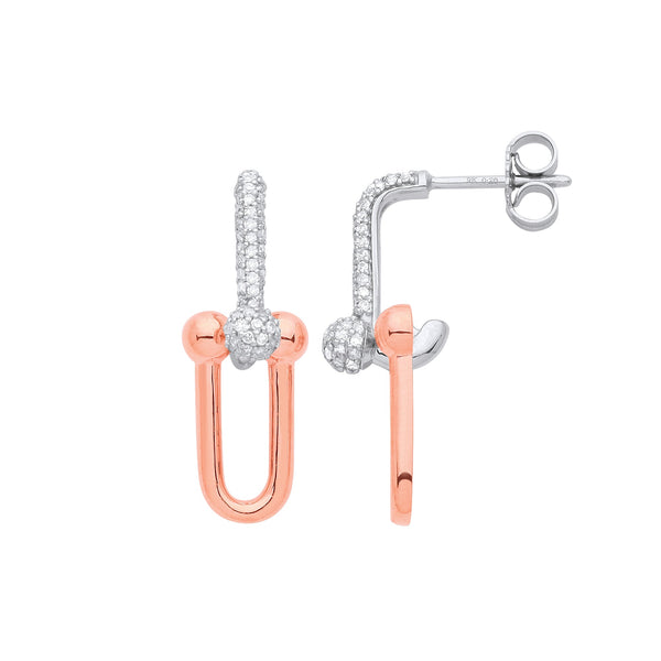 9k Yellow Gold Diamond Ring - 9ct White and Rose gold Drop earring 0.43ctw diamonds - by Hearts Forever Jewellers
