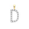 9k Yellow Gold Diamond Jewellery - 9ct Yellow Gold 0.05ct Diamond D Initial - by Hearts Forever Jewellers