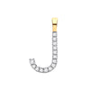 9k Yellow Gold Diamond Jewellery - 9ct Yellow Gold 0.05ct Diamond J Initial - by Hearts Forever Jewellers