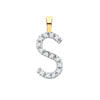 9k Yellow Gold Diamond Jewellery - 9ct Yellow Gold 0.05ct Diamond S Initial - by Hearts Forever Jewellers