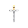 9k Yellow Gold Diamond Jewellery - 9ct Yellow Gold 0.05ct Diamond T Initial - by Hearts Forever Jewellers