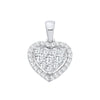 18k Yellow Gold Diamond Necklace - 18ct White Gold 0.40ct Diamond Heart Pendant - by Hearts Forever Jewellers