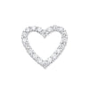 18k Yellow Gold Necklace - 18ct White Gold 1.01ct Heart Shaped Drop Pendant - by Hearts Forever Jewellers