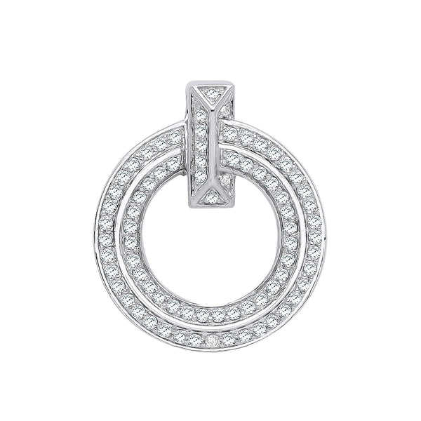 18k Yellow Gold Diamond Necklace - 18ct White Gold 0.71ct Circle of Life Diamond Pendant - by Hearts Forever Jewellers