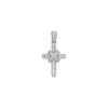 9k Yellow Gold Diamond Jewellery - 9ct White Gold 0.44ct Diamond Cross - by Hearts Forever Jewellers