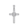 18k Yellow Gold Diamond Jewellery - 18ct White Gold 1.22ct Diamond Cross - by Hearts Forever Jewellers