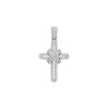9k Yellow Gold Diamond Jewellery - 9ct White Gold 0.81ct Diamond Cross - by Hearts Forever Jewellers