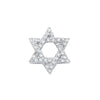 9k Yellow Gold Diamond Necklace - 9ct White Gold 0.10ct Diamonds Star of David Pendant - by Hearts Forever Jewellers