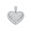 18k Yellow Gold Necklace - 18ct White Gold 2.00ctw Heart Pendant - by Hearts Forever Jewellers