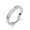 18k Yellow Gold Diamond Ring - 18ct White Gold 0.50ctw Princess Cut Diamond Eternity Ring - by Hearts Forever Jewellers