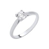 Platinum 0.50ct G/H-Si Diamond Engagement Ring