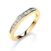 18k Yellow Gold Diamond Ring - 18ct Yellow Gold 0.25ctw Diamond Eternity Ring - by Hearts Forever Jewellers