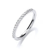 18ct White Gold half ET Diamond 0.15ct Ring - No Certificate